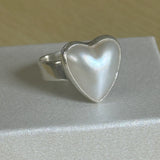 Pearl Heart ring