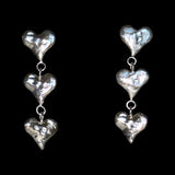 Triple Heart Earring